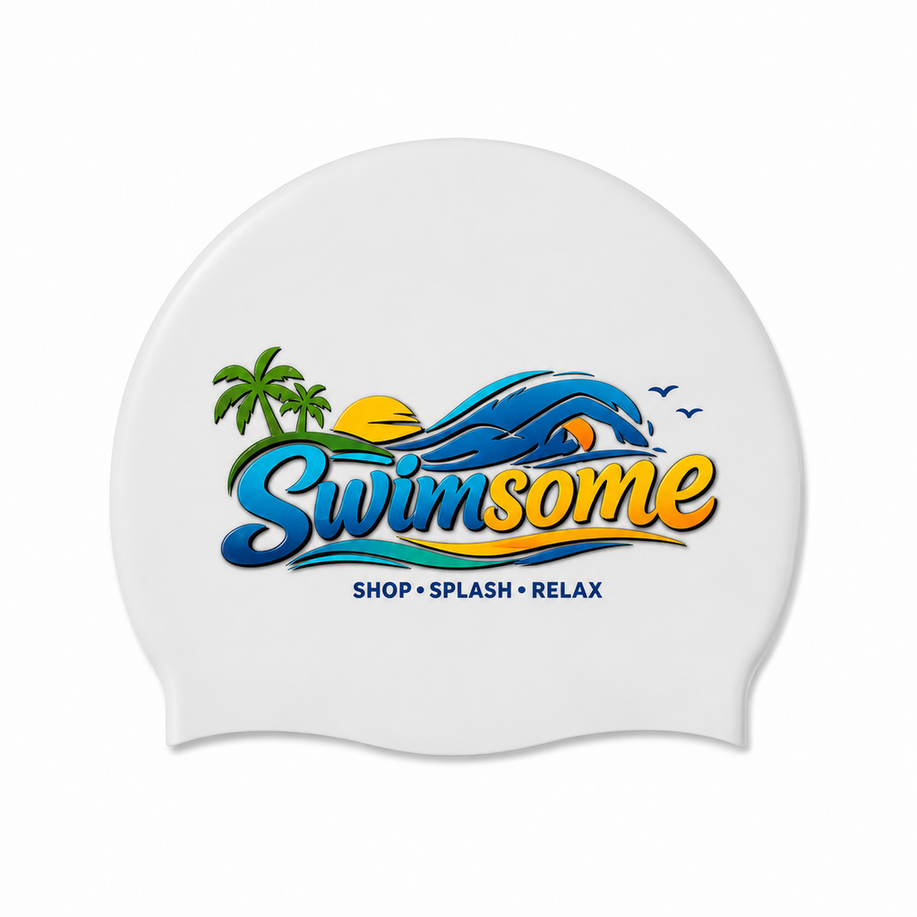 Swimsome Adult Waterproof Silicone Swimming Cap