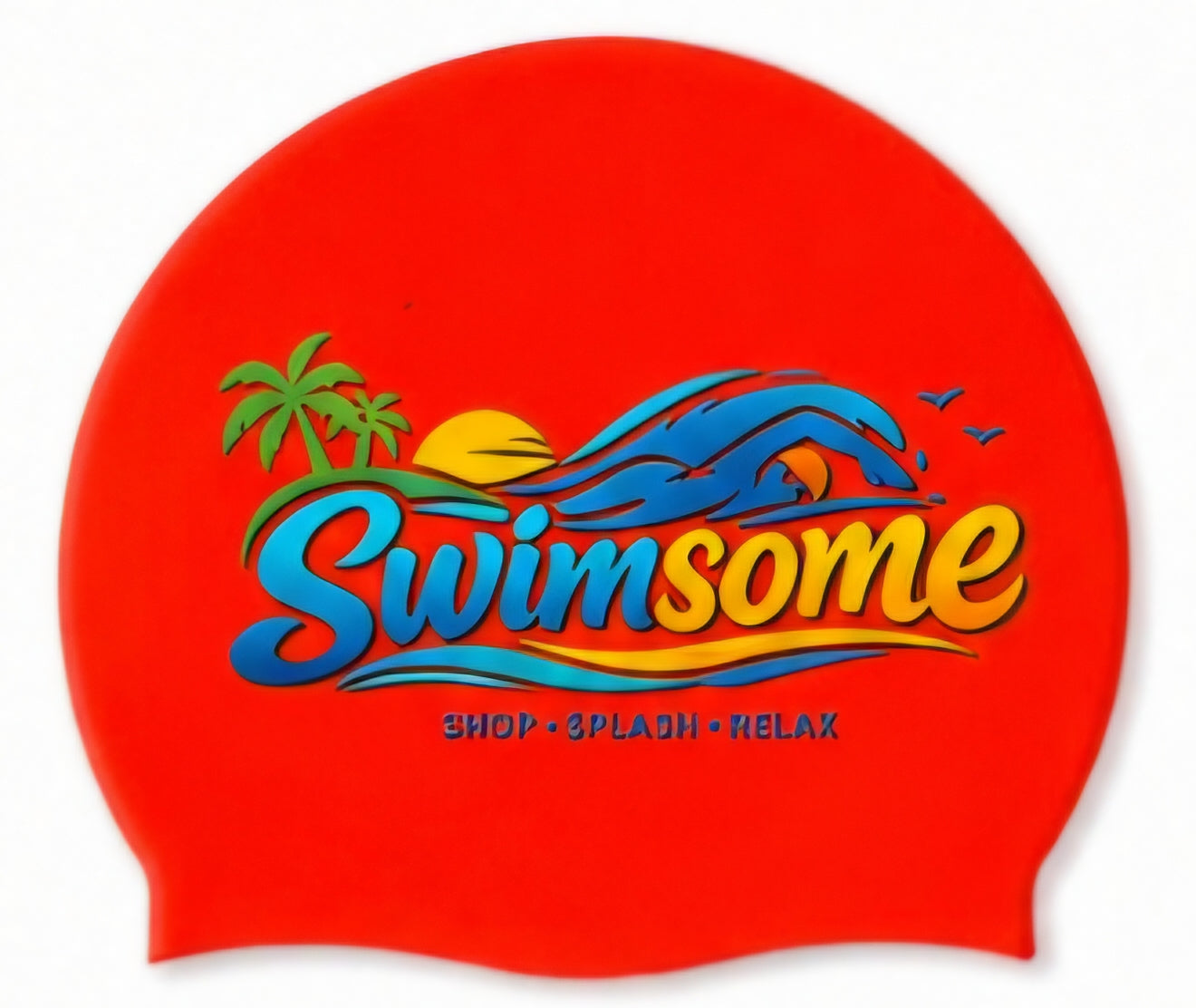 Swimsome Adult Waterproof Silicone Swimming Cap