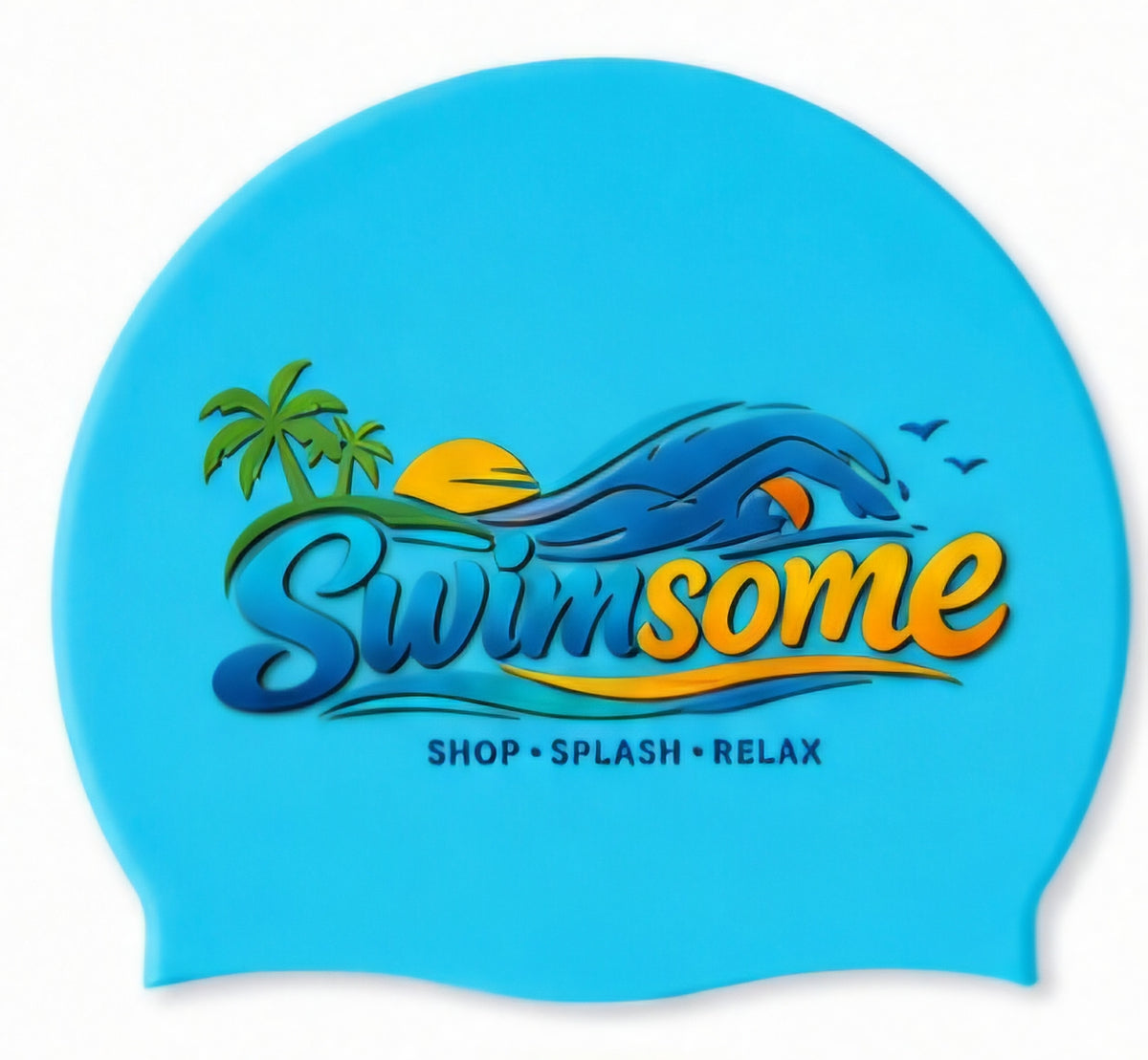 Swimsome Adult Waterproof Silicone Swimming Cap