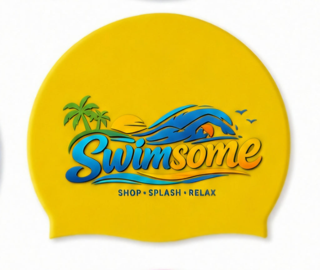 Swimsome Adult Waterproof Silicone Swimming Cap