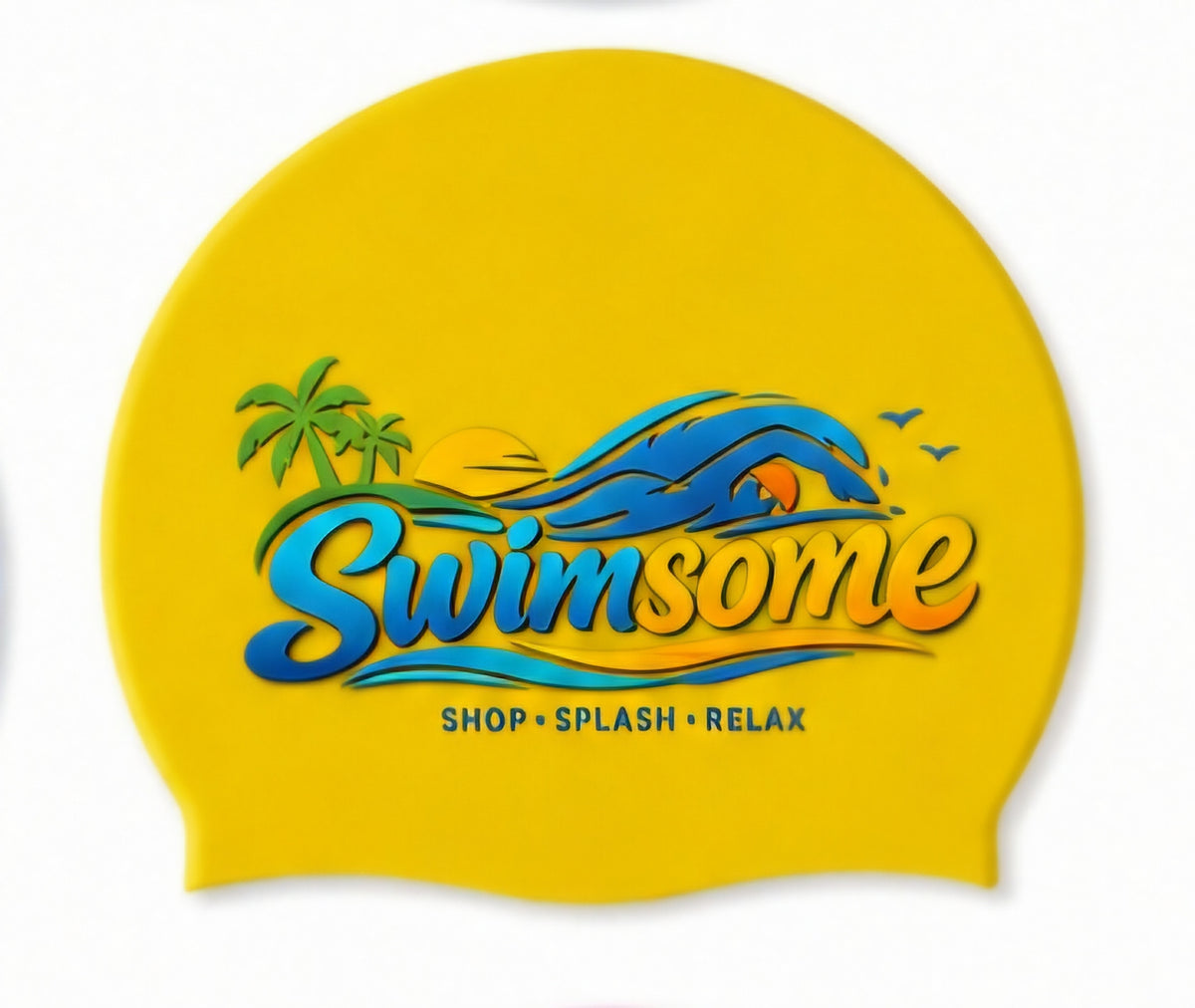 Swimsome Adult Waterproof Silicone Swimming Cap